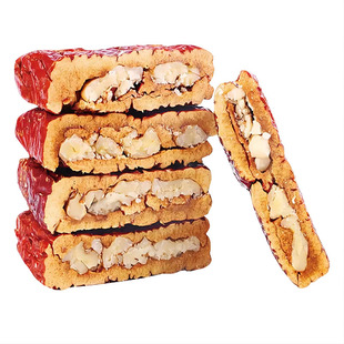 【果栗园】红枣灰枣芒果枣仁派休闲零食枣夹核桃散装