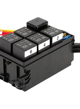 汽车6路无线遥控12V24V40A继电器带线保险丝盒电磁保险盒用改装车