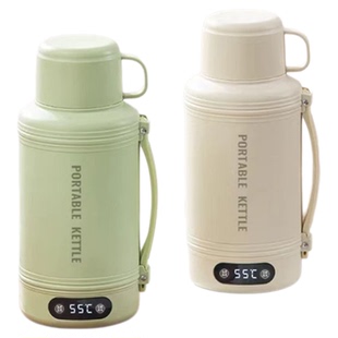 韩泽便携式烧水壶恒温一体小型旅行加热烧水杯1.2升容量电热水杯