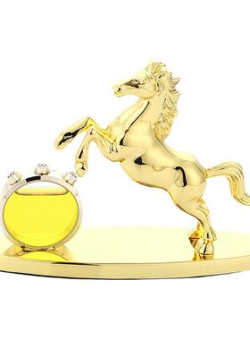 车载香水金属豹子汽车摆件
