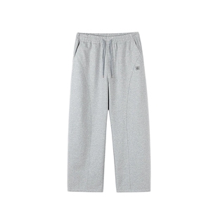 bosie伯喜2025年秋季新款弯刀休闲裤男情侣宽松直筒针织卫裤长裤