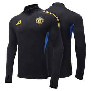 Adidas阿迪达斯曼联足球服运动半拉链长袖卫衣训练服球衣JP3143