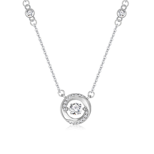 925纯银莫比乌斯环三秒心动项链女轻奢小众高级感锁骨链生日礼物