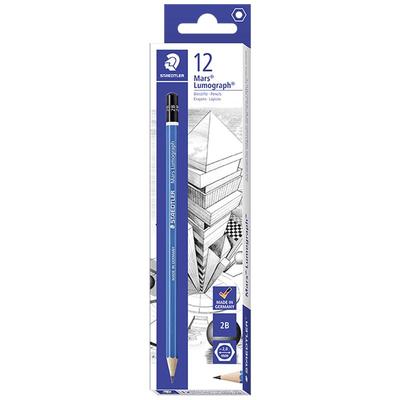 施德楼100蓝杆炭笔素描绘图铅笔