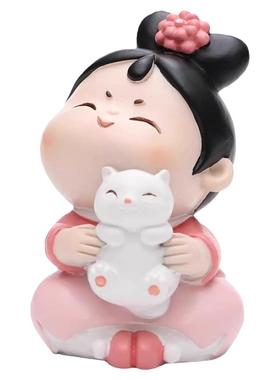 古风格格玩偶摆件国风房间装饰品