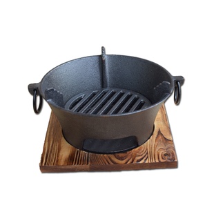 铸铁炭火炉烧烤耐火炉家用烧烤打边木炭烤小碳商用锅老式围炉煮茶
