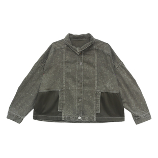 it'real瑞尔春季新款复古宽松翻领长袖牛仔外套上衣女装