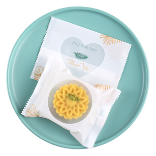 加厚12丝鲜花月饼茶包装袋绿豆糕50g80g100g蛋黄酥机封袋透明托