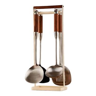 爱仕达锅铲家用316不锈钢加厚炒菜铲子漏捞汤勺煎铲炒勺厨具套装