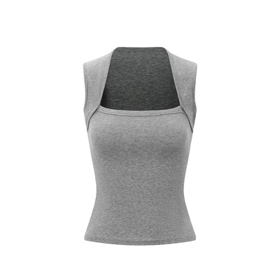 ReAimNess*直角肩遮副乳方领无袖背心