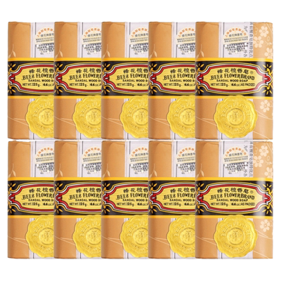 国货上海蜂花檀香香皂男女洗澡洁面沐浴全身香味持久125g家庭装