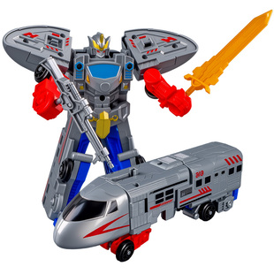 机器人火车列车变形玩具机甲儿童2025新款男孩关节可动人偶小汽车