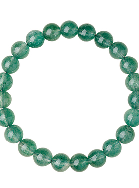 天然绿草莓晶招桃花手链