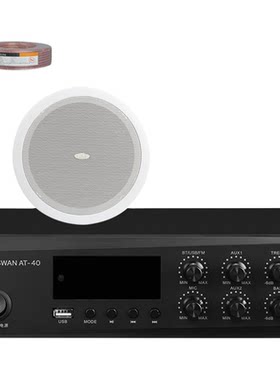 Hivi/惠威 TD202吸顶喇叭6.5寸天花吊顶嵌入式背景音乐音响套装