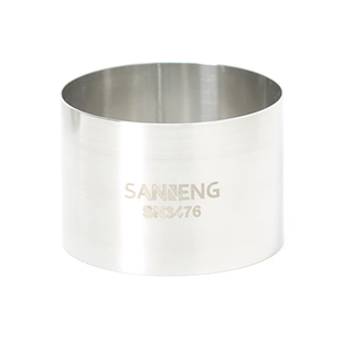 三能慕斯圈2寸3寸4寸6寸8寸加高不沾曲奇饼干切模304不锈钢SN3473