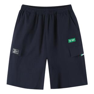 【排汗工装裤】奕时代胖男童短裤中大童透气华夫格裤子夏季五分裤