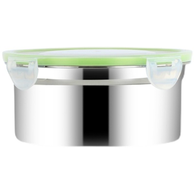 带盖圆形剩菜食物冰箱保鲜盒