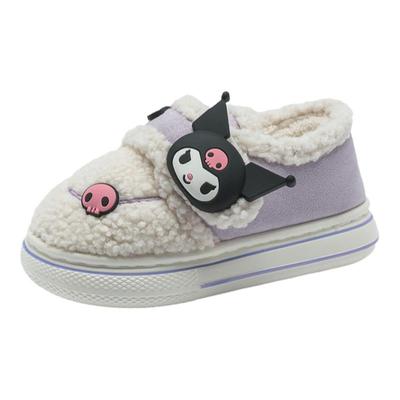 儿童棉拖鞋女童包跟室内家居毛绒