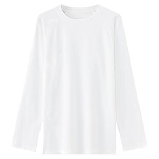 库恩玛维clean fit白色圆领T恤女2025年冬季新款百搭通勤基础上衣