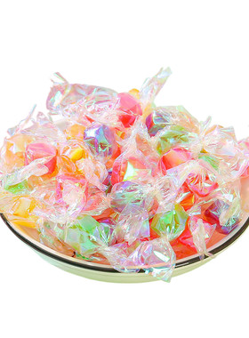 网红炫彩千纸鹤糖果散装混合水果味硬糖酸酸甜甜零食年货喜糖批发