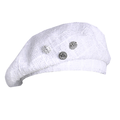 Fragileheart小香风纽扣贝雷帽