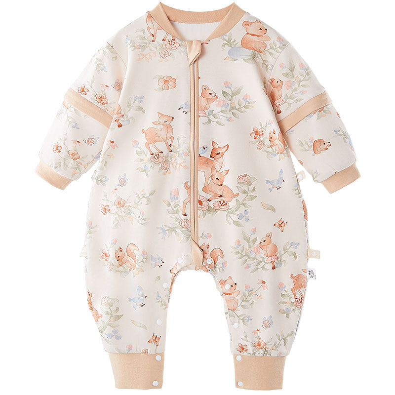 春秋薄款！四季通用婴儿睡袋纯棉防踢被