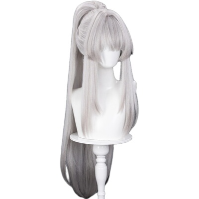 ND家】绯雪 鸣潮 玉米须加厚马尾 建模T色 Hiyuki 角色款cos假发