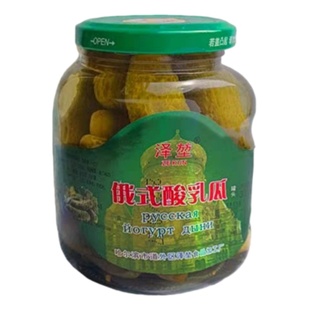 俄式酸乳瓜330克泽堃小黄瓜罐头开罐即食0脂肪