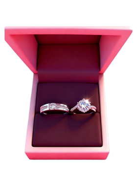 求婚结婚仿真可调节对戒