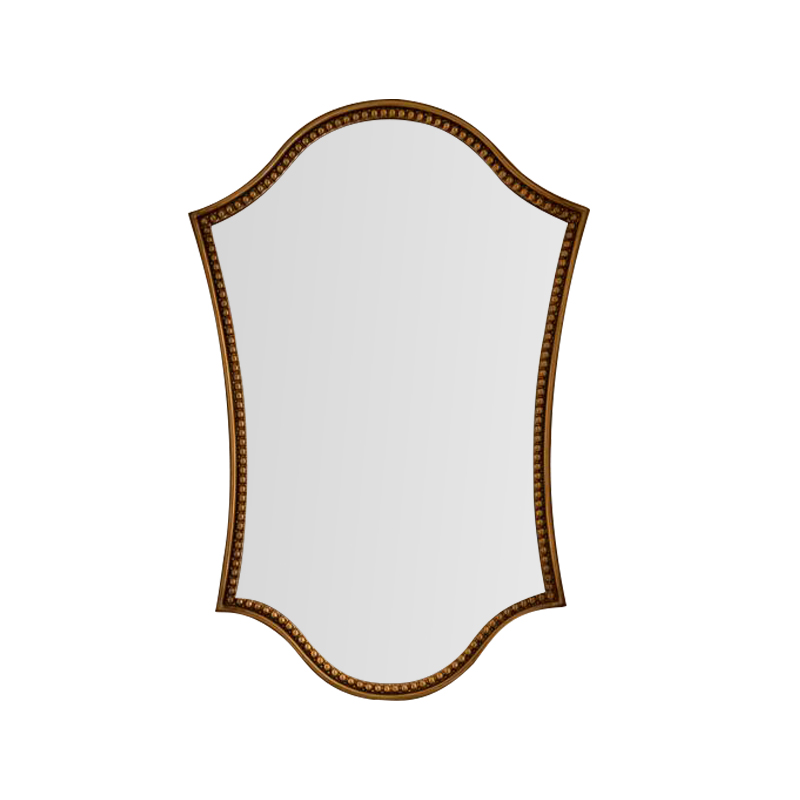 南洋风不规则梳妆镜雕刻化妆镜欧式异形古典装饰镜轻奢艺术浴室镜