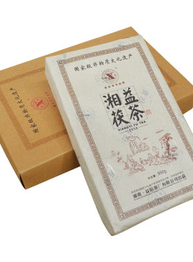 湘益茯茶安化黑茶金花950g茯砖