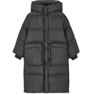 新款江南布衣童装长款羽绒服连帽御寒25冬男女童jnbybyjnby