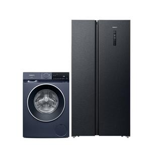 西门子冰洗套装502L家用大容量超薄双开门冰箱10kg全新滚筒洗衣机