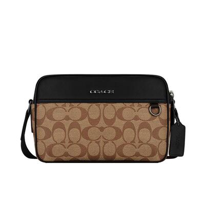 COACH/蔻驰男士相机包PVC小方包
