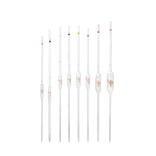 A级玻璃仪器大肚移液管吸管单标线玻璃移液管1-100ml胖肚刻度吸管