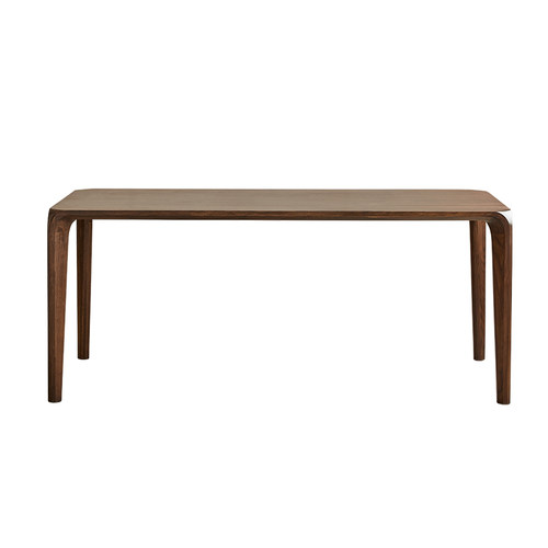 北美黑胡桃木餐桌实木长方形复古风吃饭桌家用原木榫卯望月桌茶桌