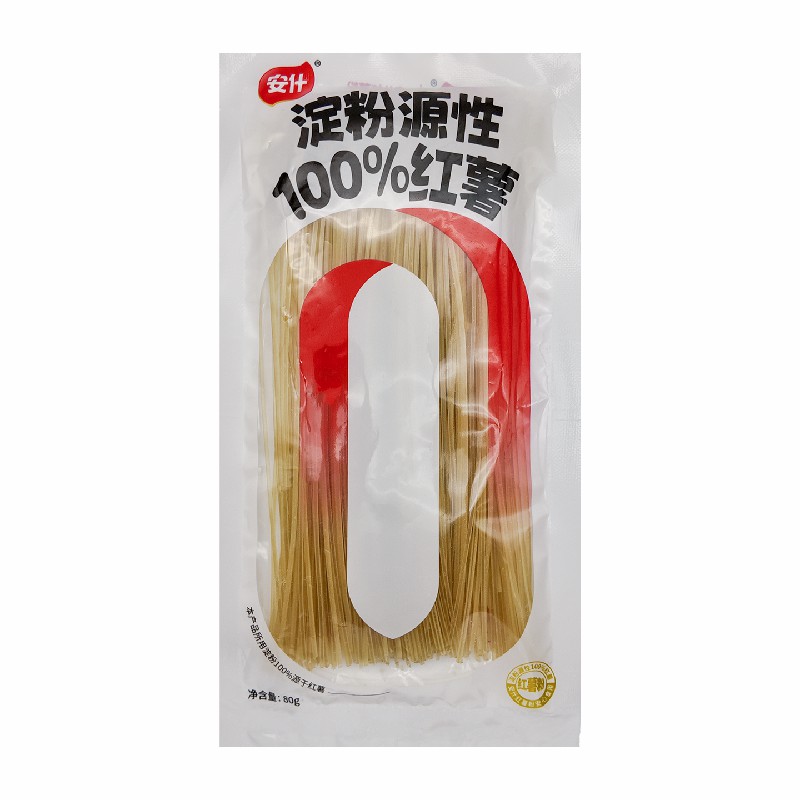 安什方形透明红薯水晶粉丝细地瓜粉条红苕宽粉皮山芋干粉软糯口感