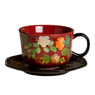 造月home复古绝美咖啡杯陶瓷杯子高档精致高级感轻奢高颜值马克杯