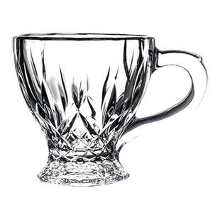 耐热卡布奇诺玻璃咖啡杯带把威士忌杯茶杯牛奶杯马克拿铁杯子