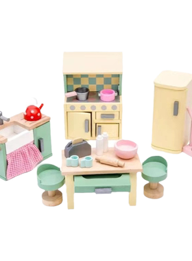英国le toy van 娃娃屋家具浴室 儿童房卧室 过家家玩具亲子玩乐