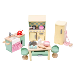 英国le toy van 娃娃屋家具浴室 儿童房卧室 过家家玩具亲子玩乐