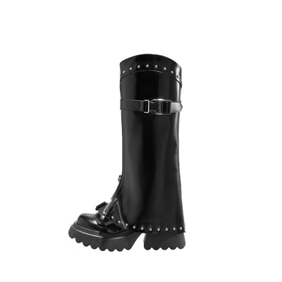 【孟佳同款】机能风裤管靴长筒靴