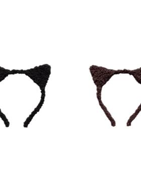 可爱猫咪毛绒发箍2025新款猫耳朵