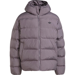 Adidas/阿迪达斯正品三叶草男士休闲连帽保暖梭织耐穿棉服JX4122