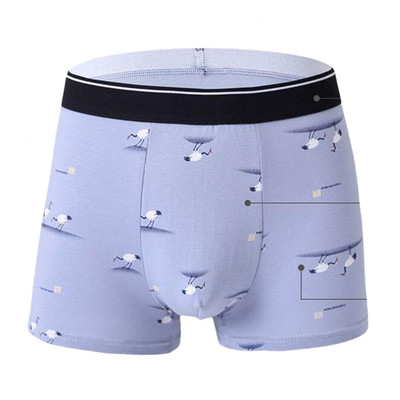 男士纯棉抗菌莫代尔平角四角内裤