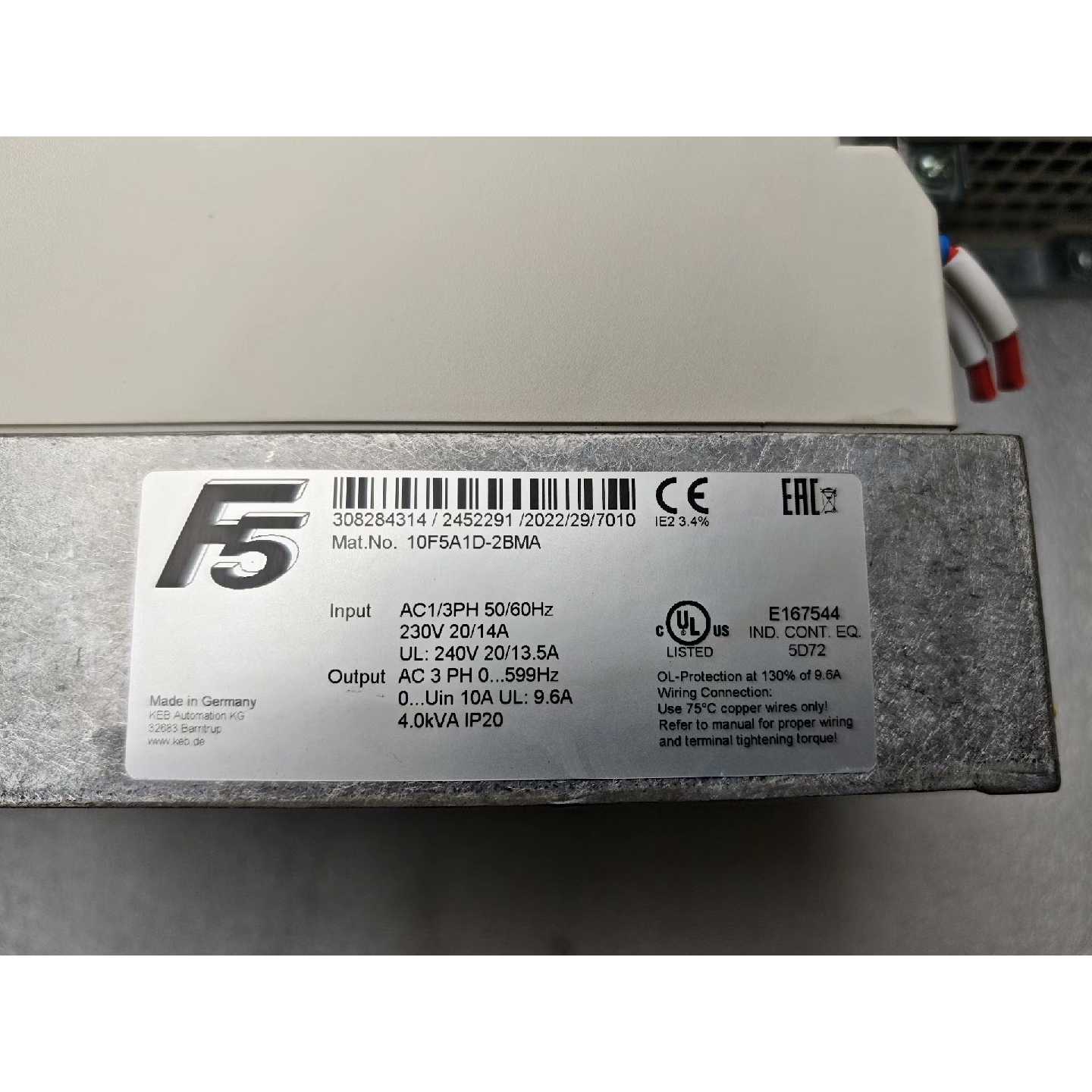 议价KEB科比变频器 10F5A1D-2BMA
