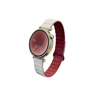 适用oppo watch x2mini表带工字纹硅胶磁吸OPPO手表watchX2手表带夏天女款4Pro运动se智能3pro/watch2配件