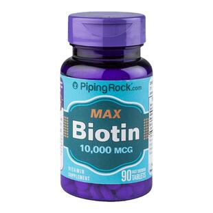 美国朴诺Biotin生物素片90片维生素b6hb7养发护发白发脂溢性脱发