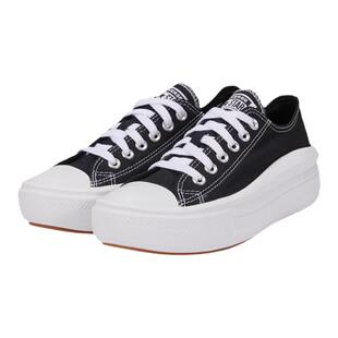 Converse匡威All Star Move低帮厚底黑白帆布鞋女休闲增高570256C