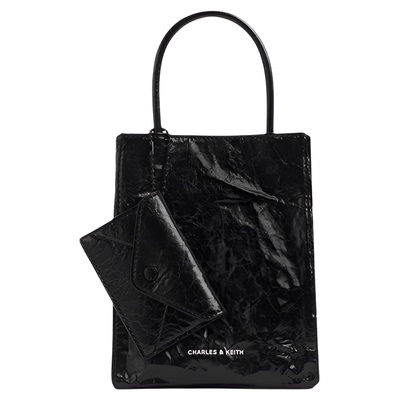 CHARLES&KEITH褶皱磁吸包